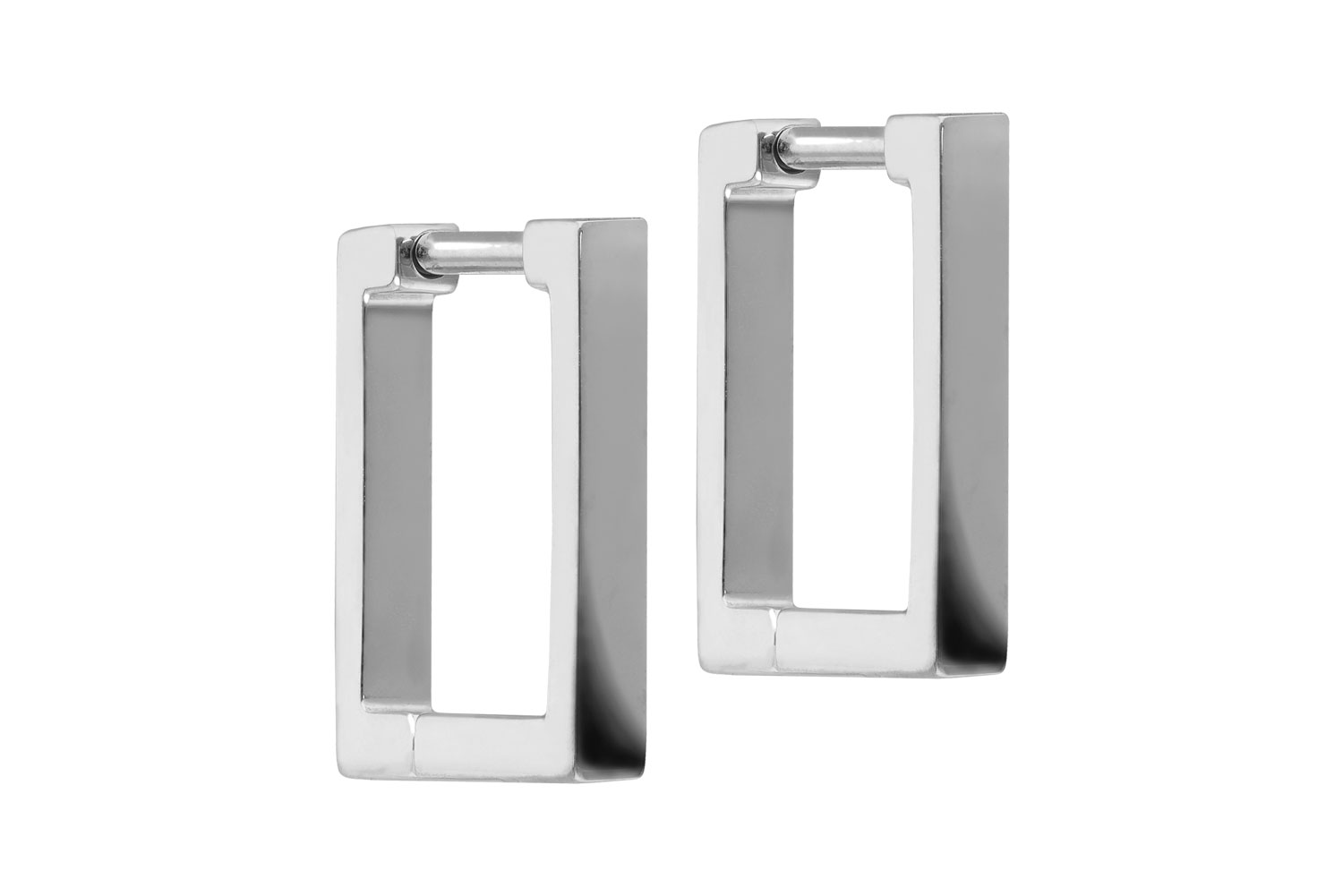Titan Ohrclicker Creolen QUADRAT von Piercingline